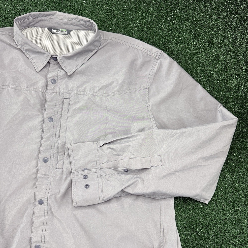 Stio Men's Long Sleeve Button Shirt Outdoor Hiking Vented Shirt Size 2XL XXL